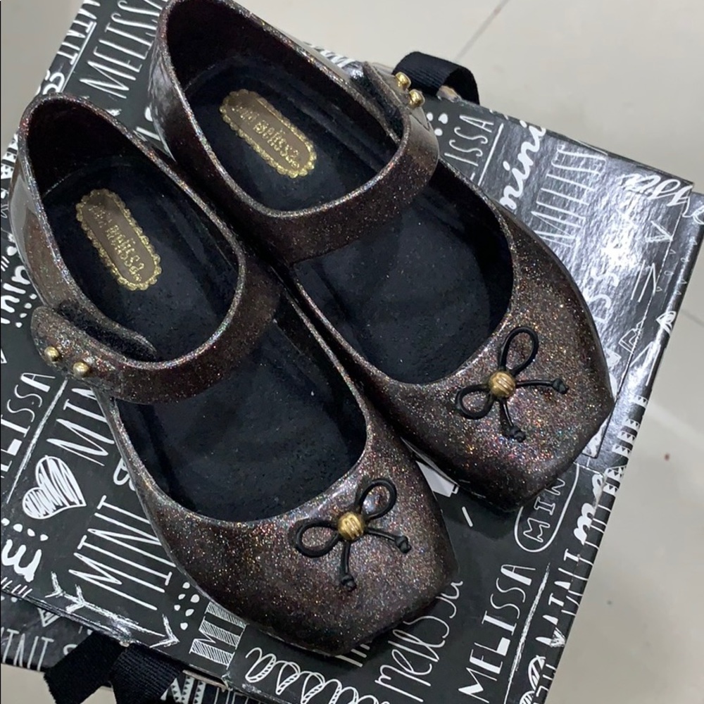 Mini Melissa glitter shoes 8